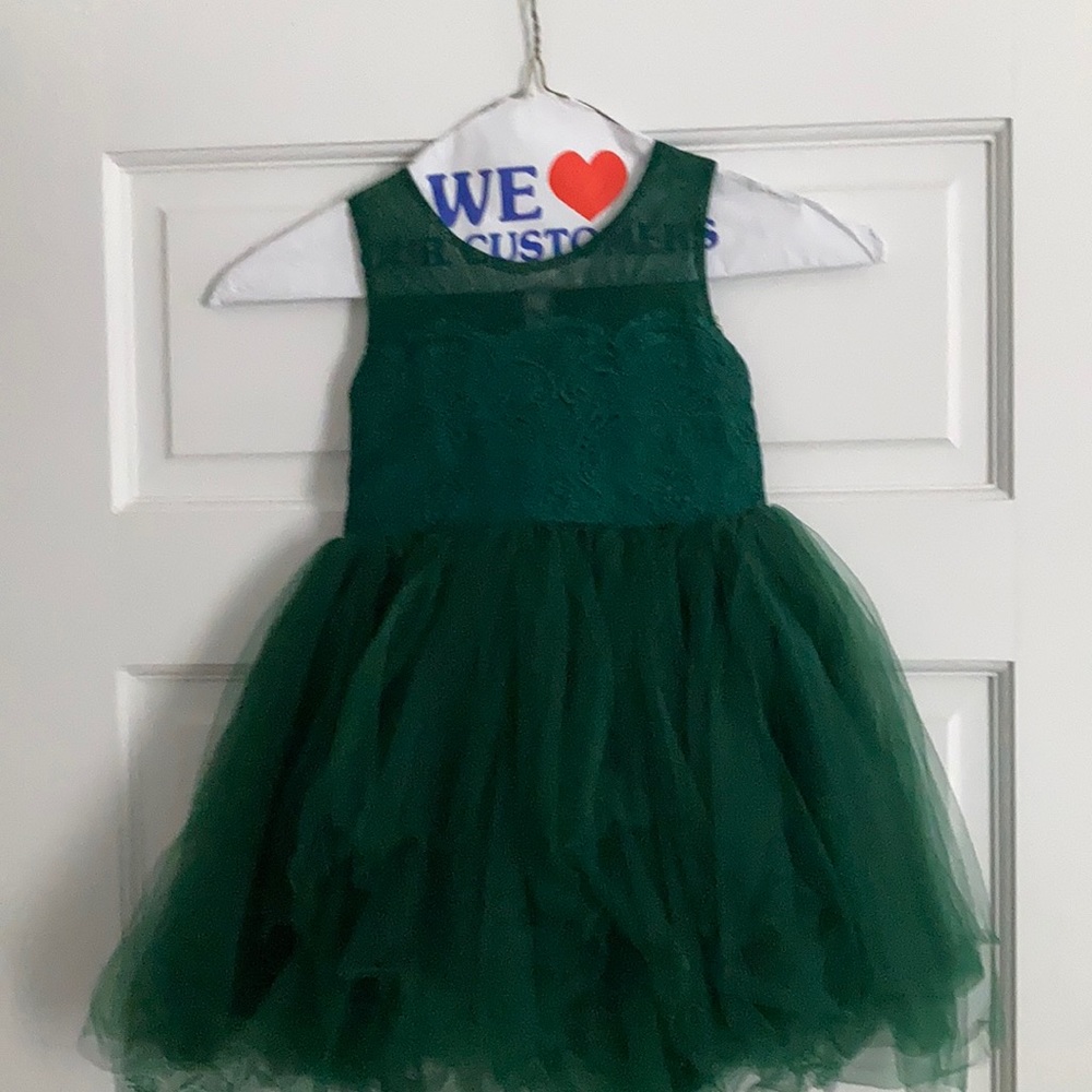 Emerald Green Trish Scully tulle dress